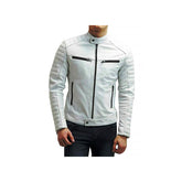 Men's Genuine Leather Moto Slim Fit Jacket “ Durable, Modern Design