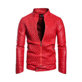 Men's Diamond Quilted Genuine Leather Jacket