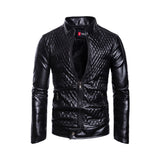 Men's Diamond Quilted Genuine Leather Jacket