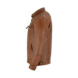 Cafe Racer Brown Jacket for Men
