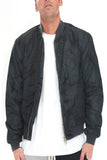 Men's Bolt Print Bomber Jacket “ Windbreaker with Zipper Closure