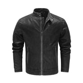 Men's Classic Genuine Leather Biker Jacket