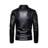 Men's Removable Fur Collar Motorcycle Jacket