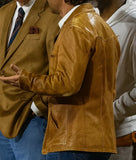 Matthew McConaughey Brown Leather Jacket - Men’s Celebrity Inspired Vintage Coat