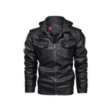 Men's Cafe Racer Genuine Leather Moto Jacket