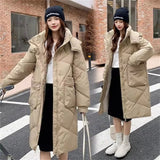 Womens Winter Loose Fit Puffer Parka