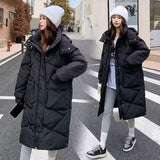 Womens Winter Loose Fit Puffer Parka