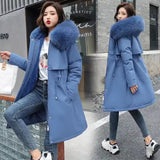 Womens Wool Liner Hooded Parka Long Coat