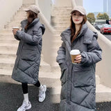 Womens Winter Loose Fit Puffer Parka