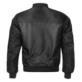 Valor Bomber Jacket for Men - Black Polyester Lightweight Jacket