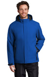 Port Authority J405 Men's Waterproof Tech Jacket - Insulated, Adjustable Hood