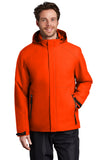 Port Authority J405 Men's Waterproof Tech Jacket - Insulated, Adjustable Hood