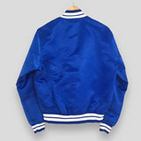 LA Dodgers 1990s Blue Bomber Jacket - Vintage Satin Baseball Jacket