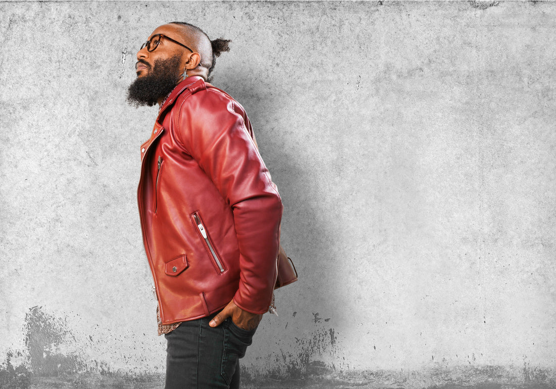 The Best Red Men’s Leather Jacket For The Holidays