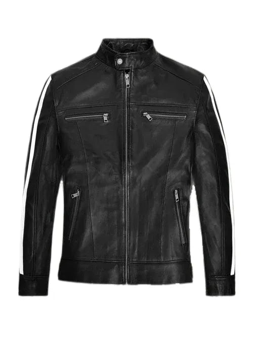 Leon S Kennedy Resident Evil Vendetta Black Real Leather Jacket