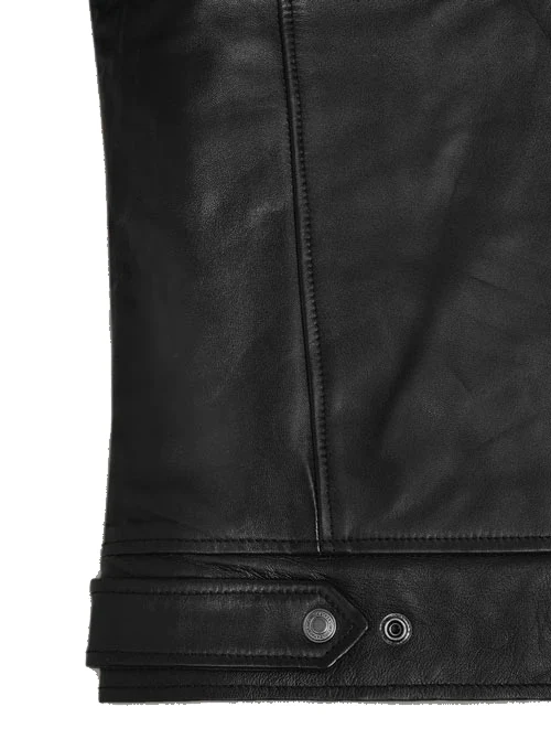 Leon S Kennedy Resident Evil Vendetta Black Real Leather Jacket