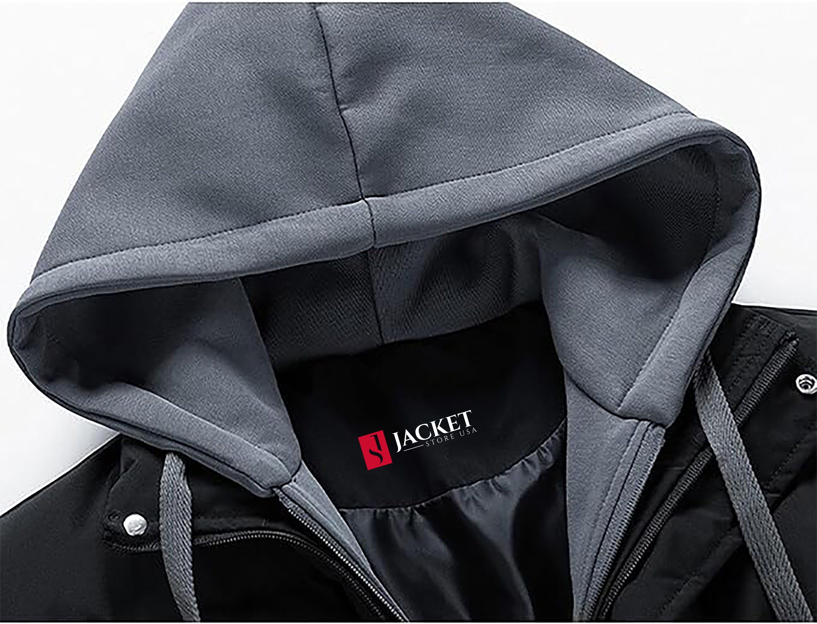 Outdoor Leisure Cotton-Padded Men Hooded Solid Color Jacket