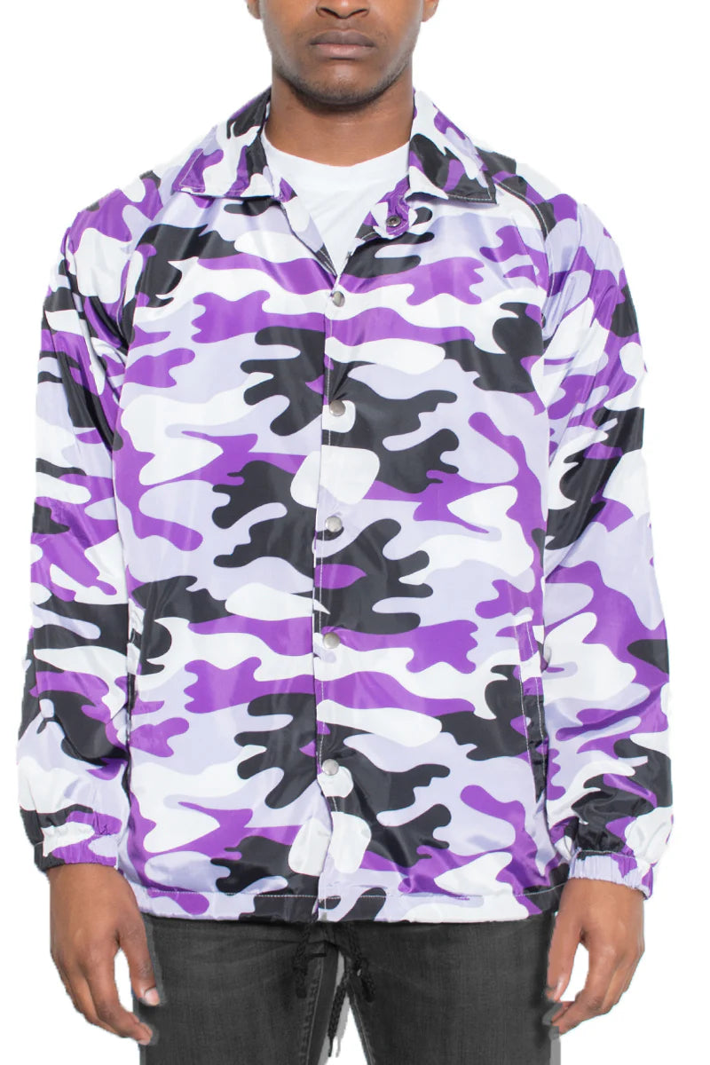 Camo Coachs Jacket for Men