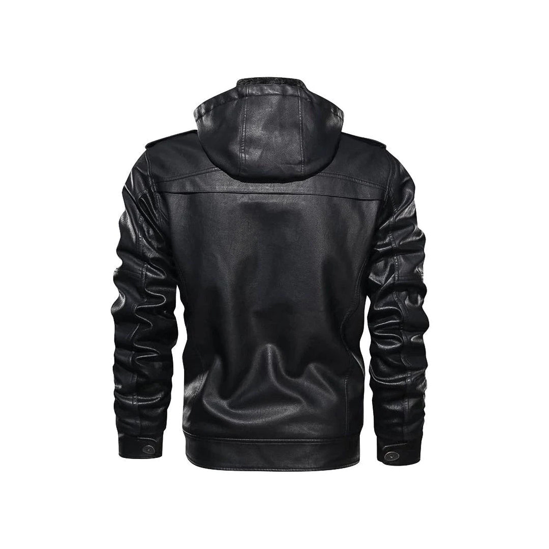 Men's Cafe Racer Genuine Leather Moto Jacket