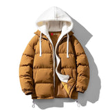 Men Winter Cotton Water & Wind Proof Puffer Hoodie Jacket