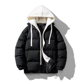 Men Winter Cotton Water & Wind Proof Puffer Hoodie Jacket