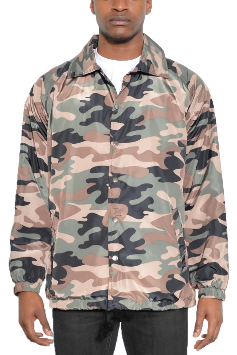 Camo Coachs Jacket for Men