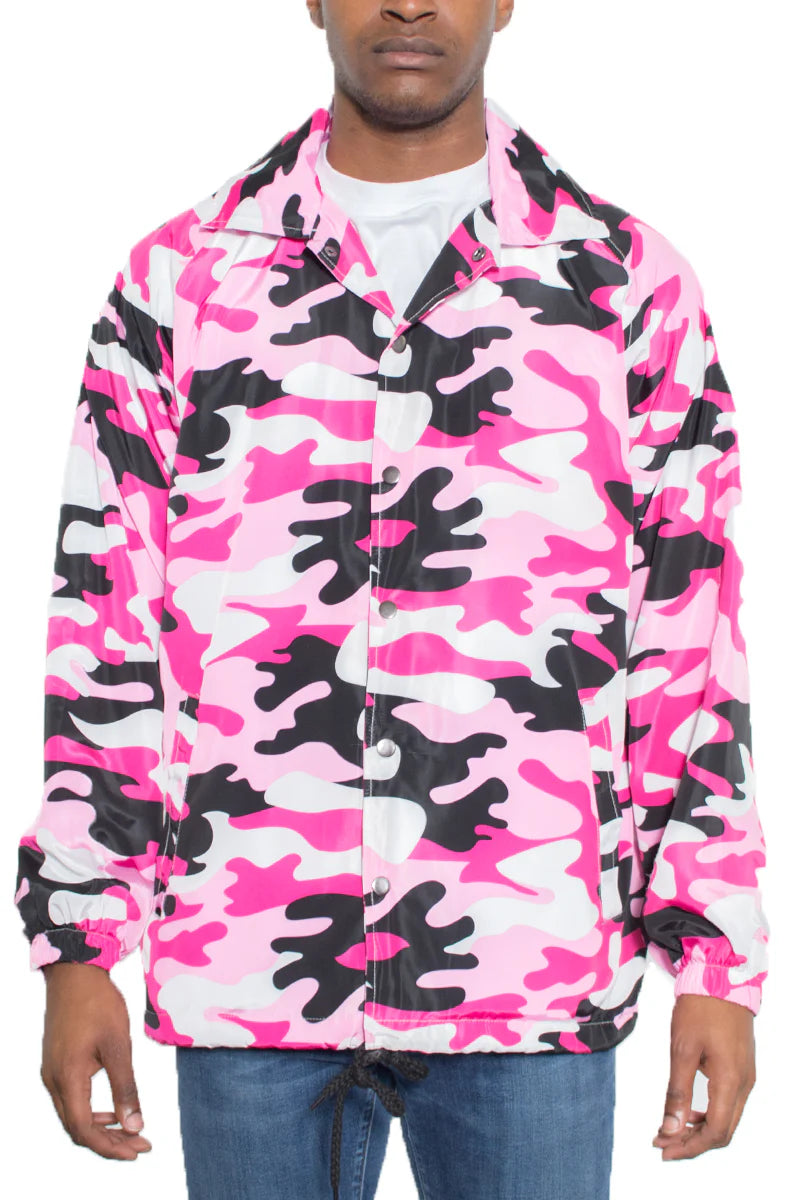 Camo Coachs Jacket for Men