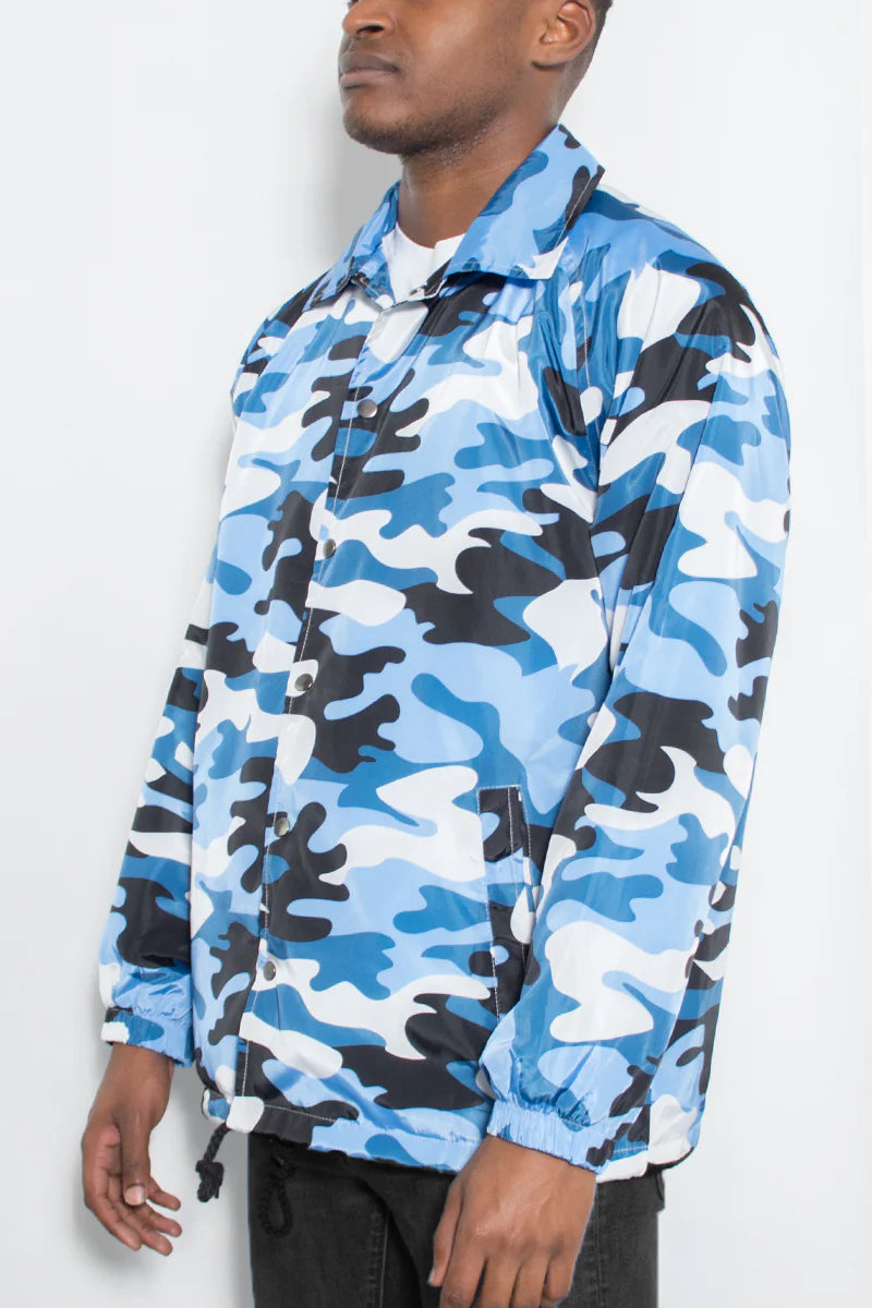 Camo Coachs Jacket for Men
