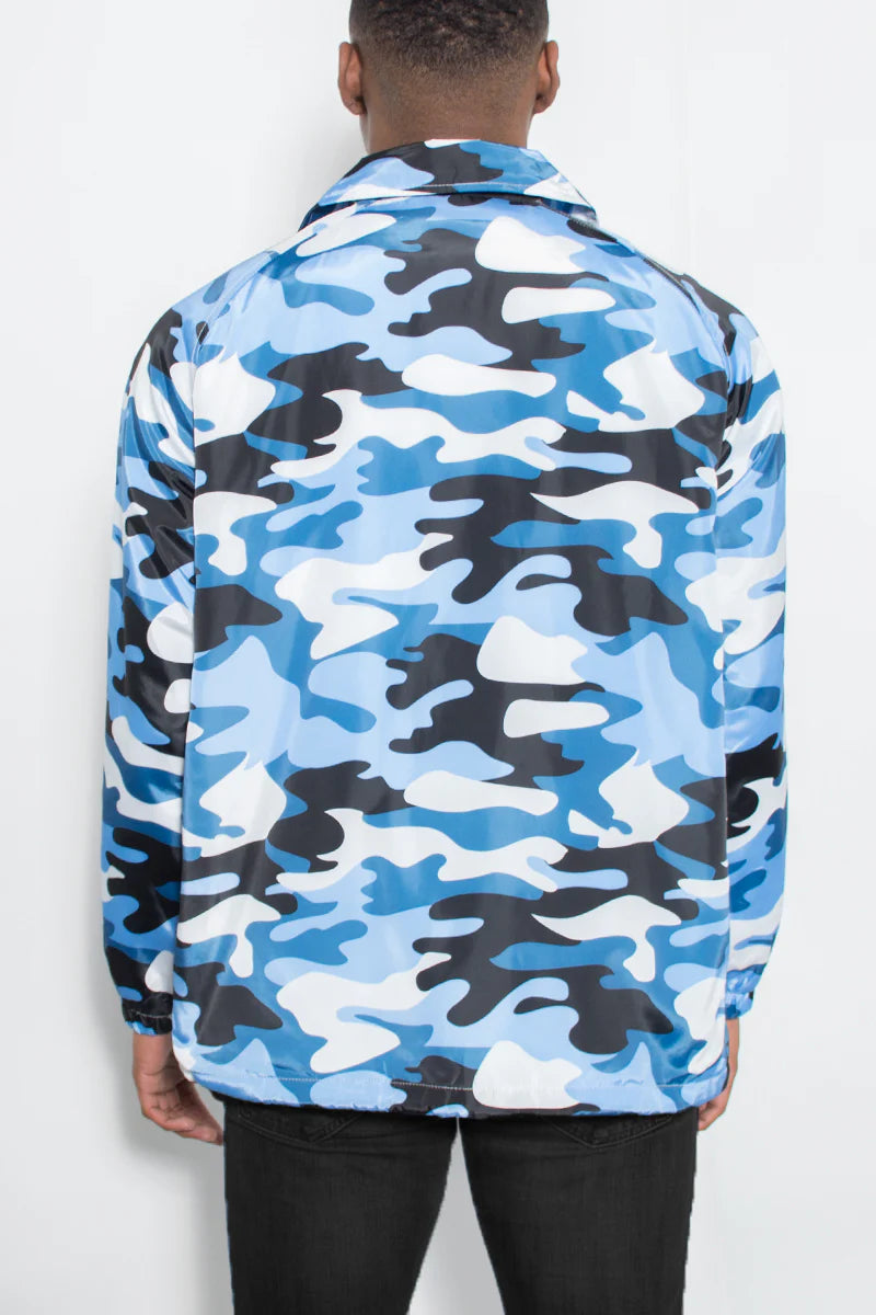 Camo Coachs Jacket for Men