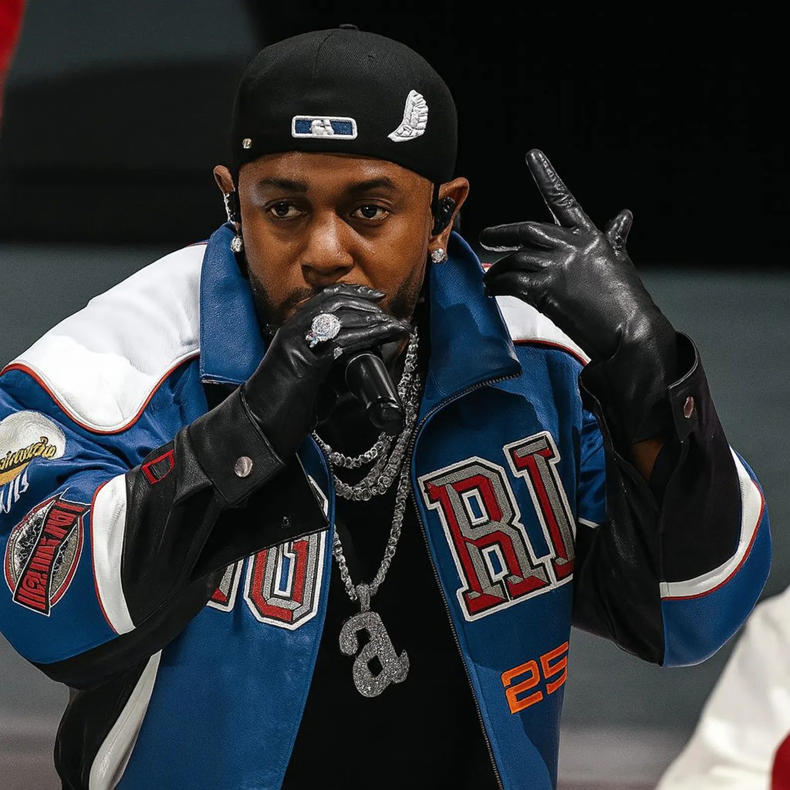 Buy Super Bowl 2025 Gloria Leather Jacket - Halftime Jacket