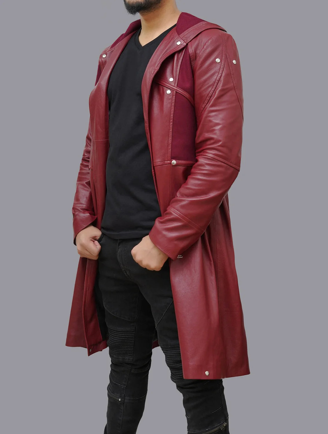 Fullmetal Alchemist Edward Elric Red Leather Coat - Anime Cosplay Long Duster Jacket
