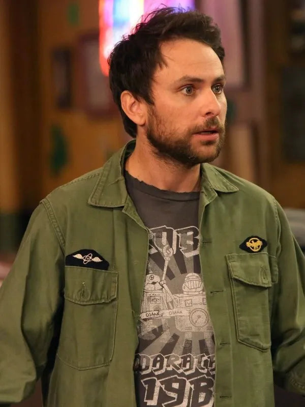 It’s Always Sunny in Philadelphia Charlie Kelly Green Jacket - IASIP Cotton Outerwear