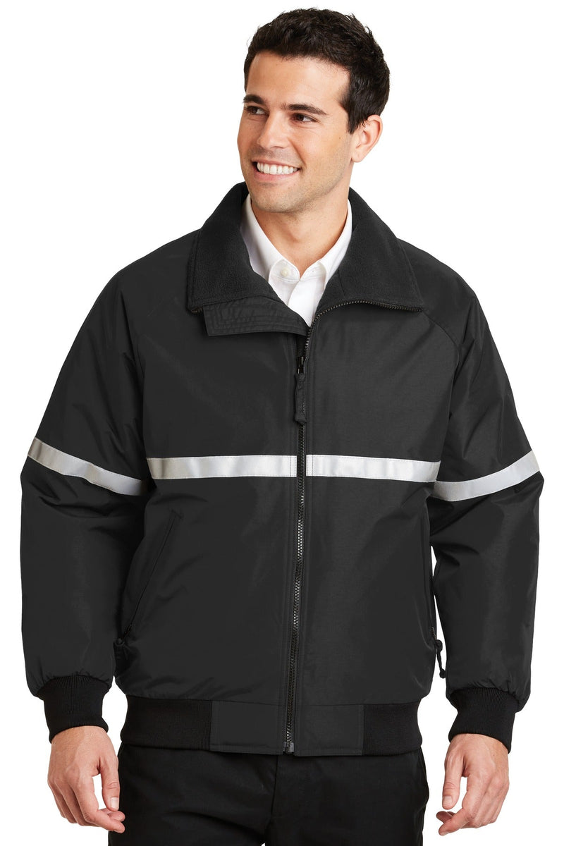 Port Authority J754R Men's Challenger Jacket - Water-Resistant, Reflective, Fleece Lined
