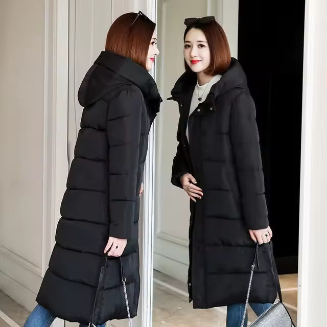 Women's Cotton-Padded Knee-Length Winter Coat