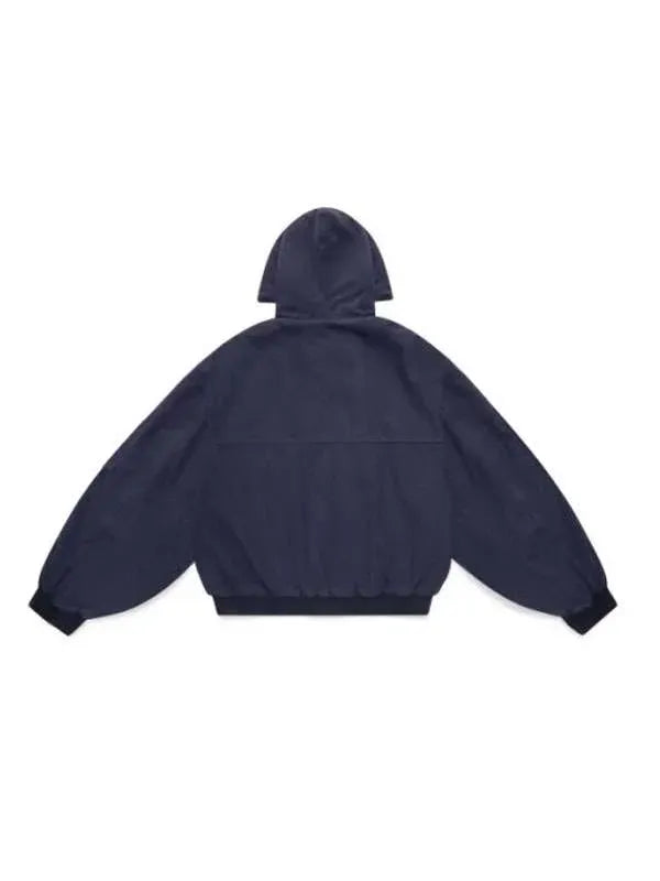 Shinzo Shige 15oz Canvas Clasp Beige Bomber Jacket - Classic Streetwear Style