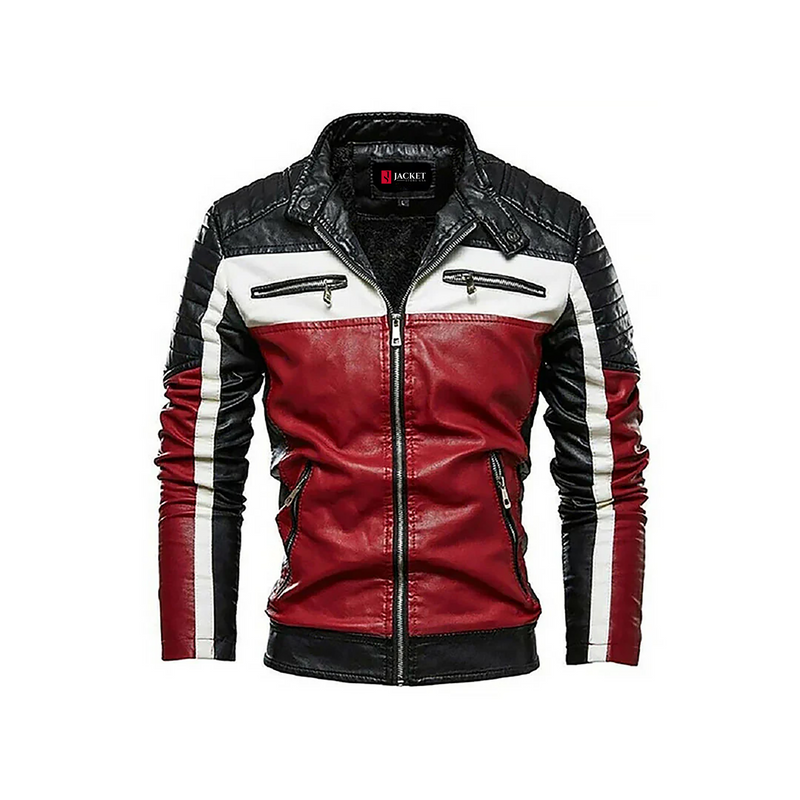 Men's Slim Fit Original Leather Moto Jacket
