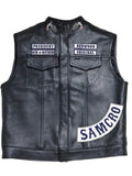 Sons of Anarchy Jax Teller Black Leather Vest - Iconic TV Jacket
