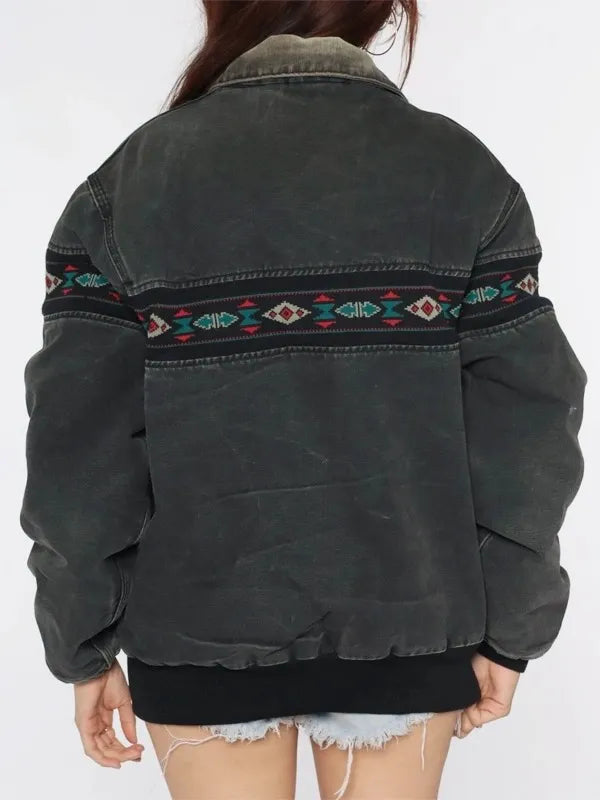 Carhartt Aztec Jacket - Vintage Southwestern Canvas Jacket