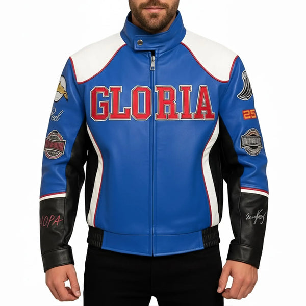 Buy Super Bowl 2025 Gloria Leather Jacket - Halftime Jacket
