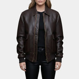 The Housemaid Leather Bomber
