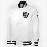 Tom Brady Las Vegas Raiders White Bomber Jacket