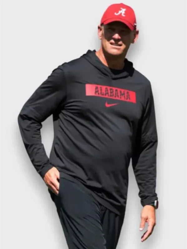 Kalen DeBoer Black Hoodie - Wisconsin vs Alabama Game Day