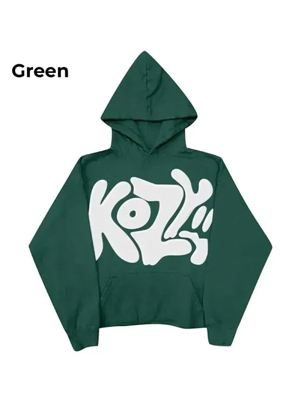 Y2K Kozy Hoodie - Oversized Fleece Streetwear Pullover & Zip Up