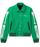 Amiri Bones Letterman Wool Jacket - Men & Women Varsity Jacket