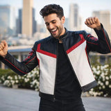 Mr. Terrific Leather Jacket - Fair Play Michael Holt Cosplay Biker Jacket