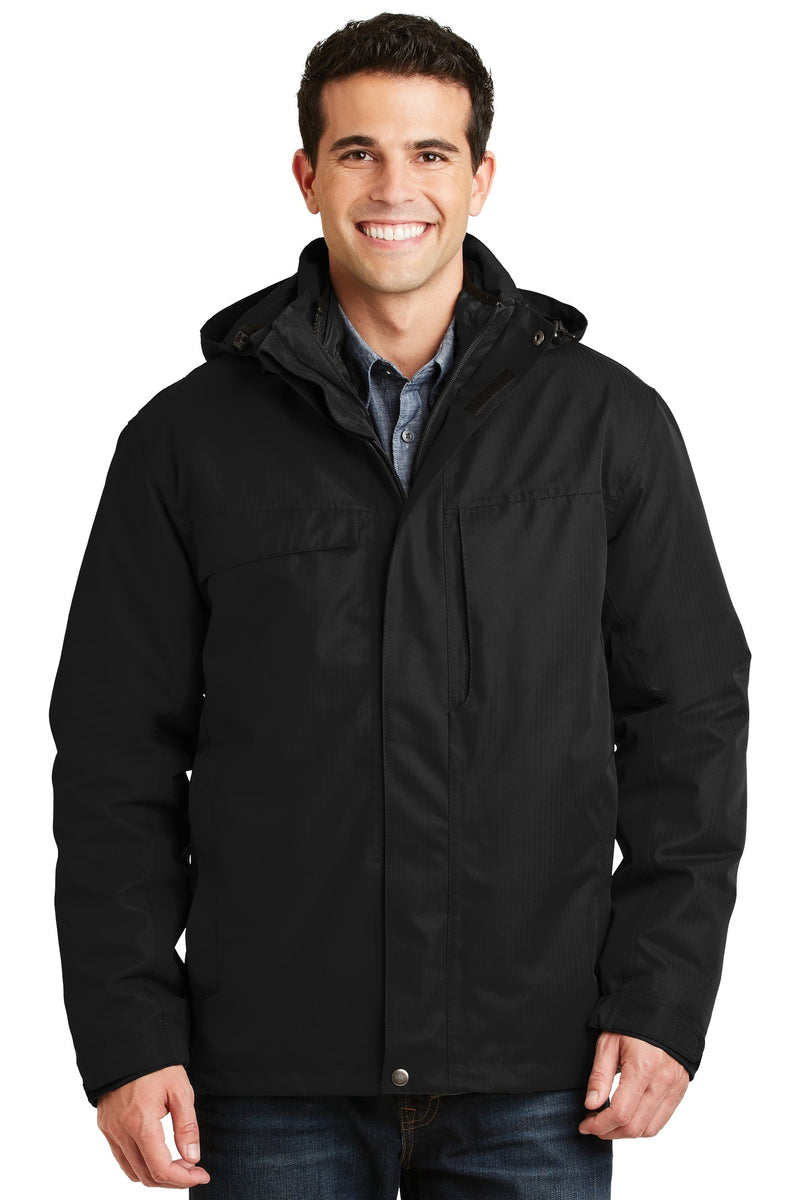 Port Authority J302 Herringbone 3-in-1 Parka