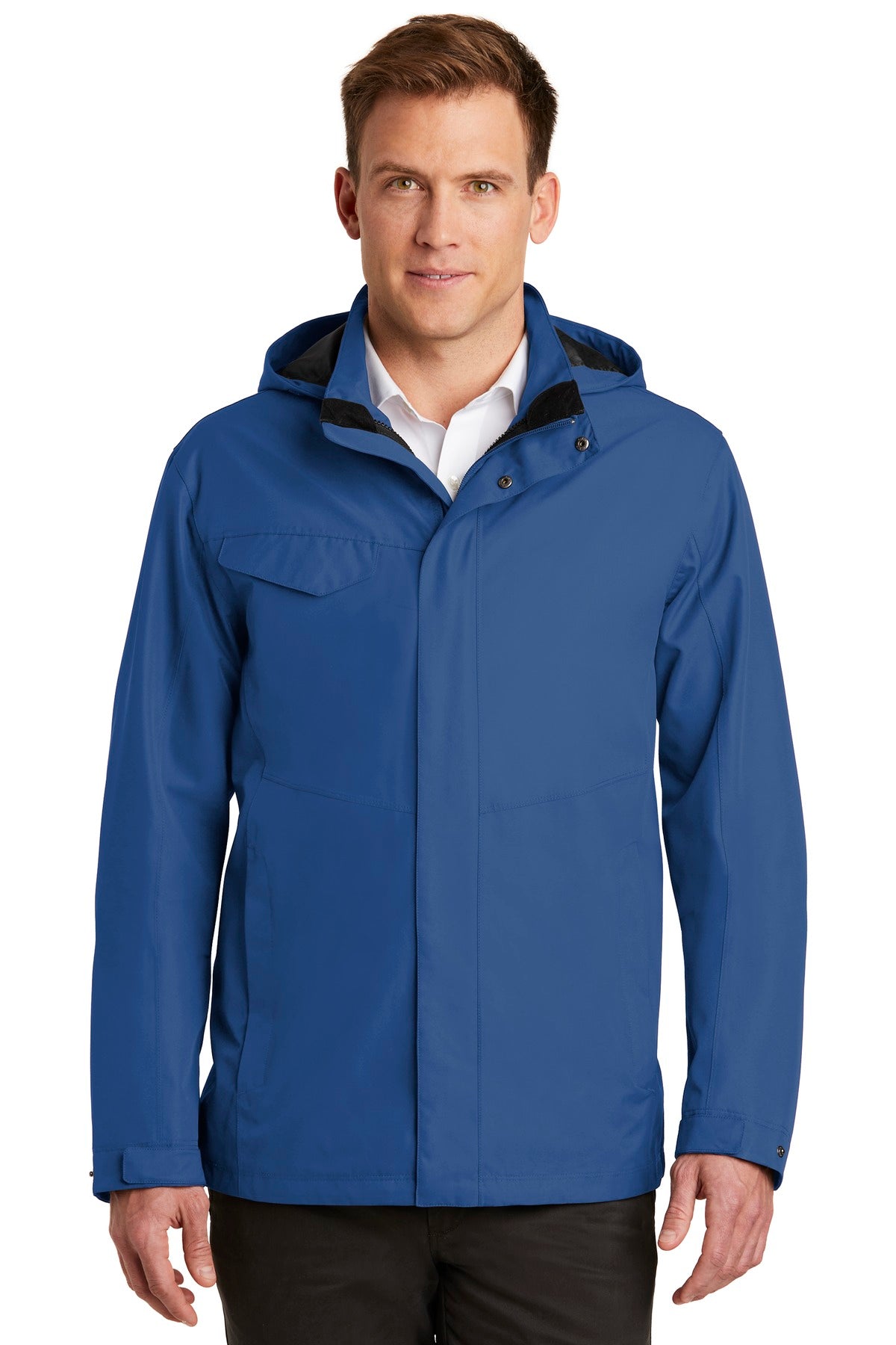 Port Authority J900 Collective Outer Shell Jacket - Waterproof, Adjustable Hood, Zip-in Compatible