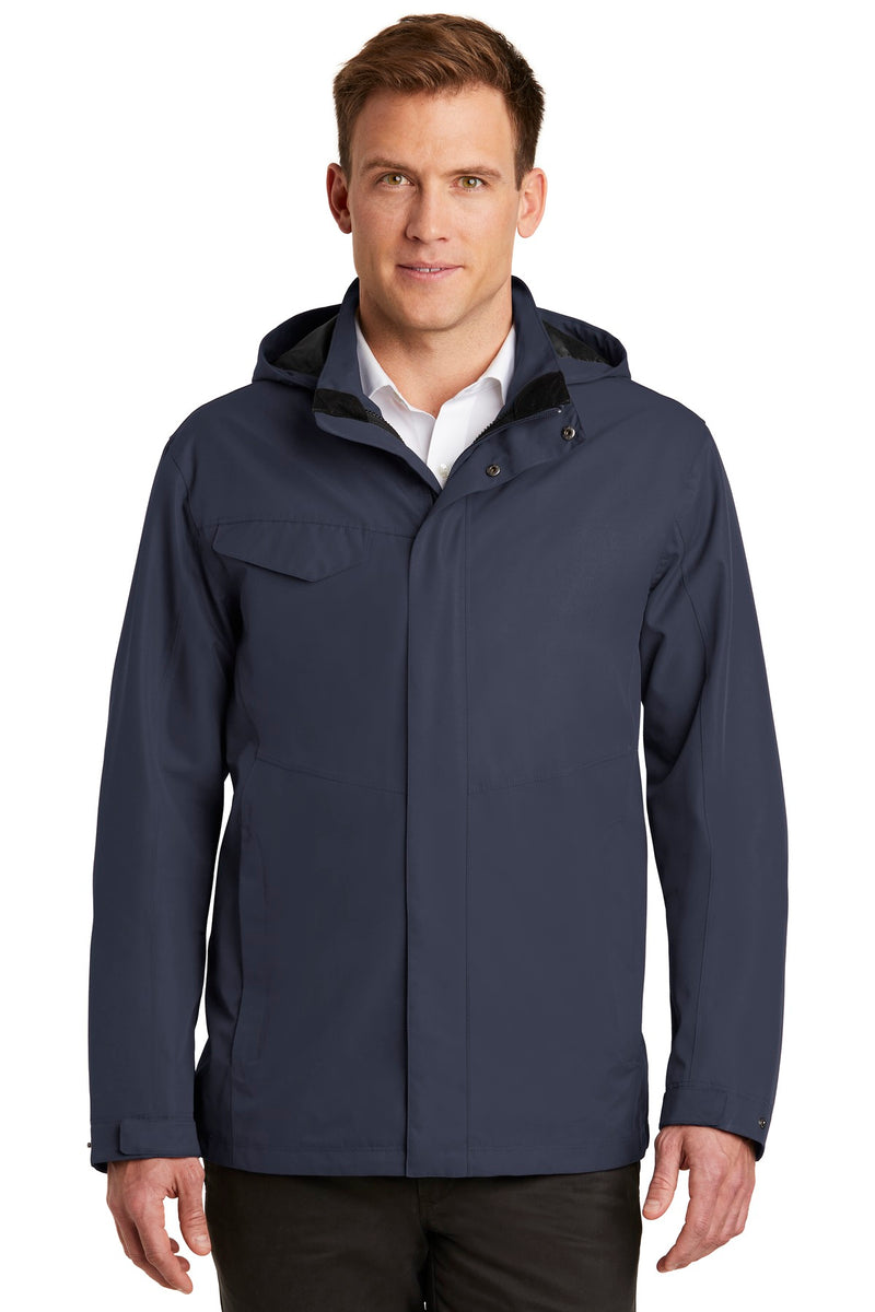 Port Authority J900 Collective Outer Shell Jacket - Waterproof, Adjustable Hood, Zip-in Compatible