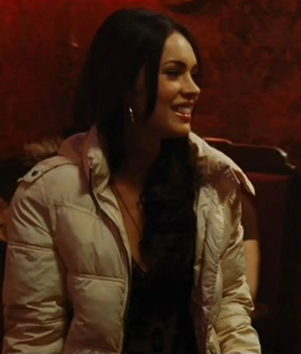 Jennifer’s Body Megan Fox White Puffer Jacket with Fur Hood - Movie Replica & Cosplay Coat