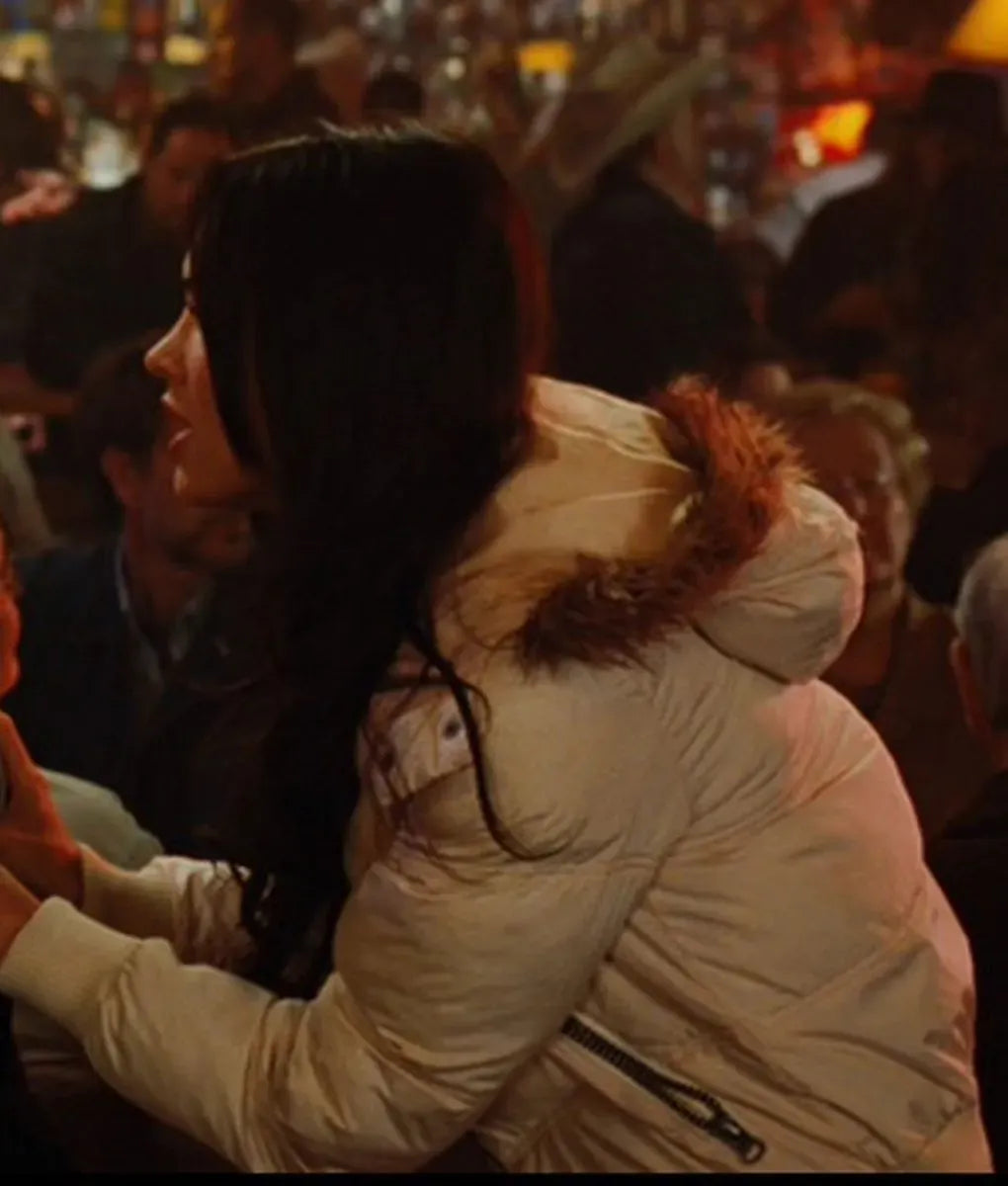 Jennifer’s Body Megan Fox White Puffer Jacket with Fur Hood - Movie Replica & Cosplay Coat